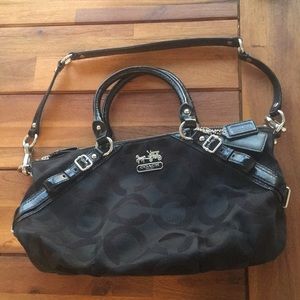 Black Coach Purse with Matching Wallet